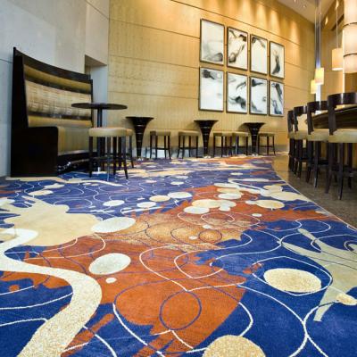 China Rectangle Modern Lobby Carpets for 5 Star Hotel Ballrooms Moquette Wall to Wall Carpet for sale