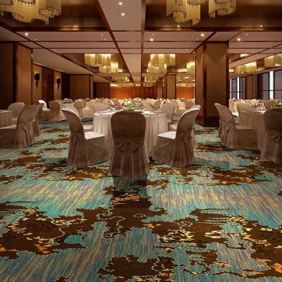 China 80% de lana NZ 20% de nylon Sala de baile Alfombra de Axminster para el hotel Sala de banquetes en venta