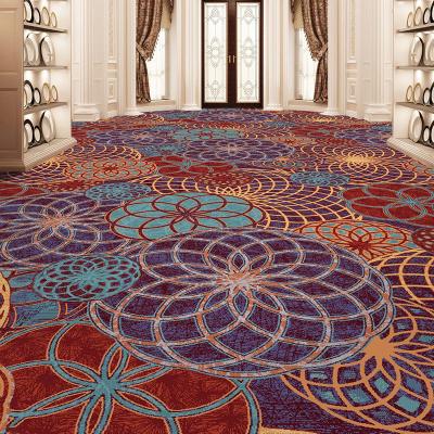 China Commercial Wool Carpet for 5 Star Hotel Room Modern Design Luxury Hotel Carpet Roll for sale