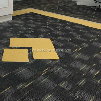 China 100*100cm Nylon Modular Office Carpet Tiles with 4.5mm Pile Height for Commercial Space for sale