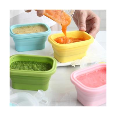 China Hot Selling Food Grade Silicone Collapsible MaterialTransparent box for food storage boxes for sale