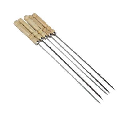 China Eclectic Stainless Steel BBQ Skewers, Reusable BBQ Sticks, Kebab Skewers Very Fine Stainless Steel Rod for sale