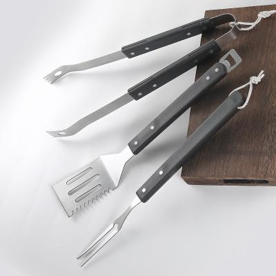 China Modern BBQ Tool Kit Stainless Steel BBQ Fork Shovel Set of 3 for sale