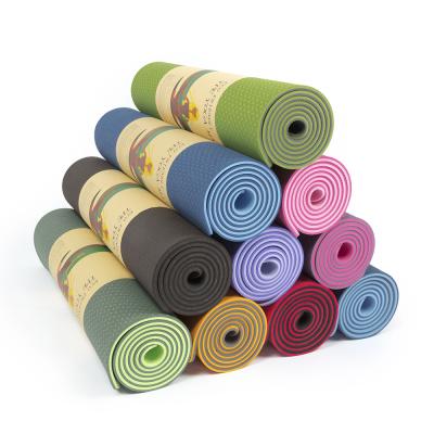 China Soft / Ripstop Professional High Density 8mm Non Slip Design Exercise Gym Custom Fitness 6mm Tape Yoga Mat Eco-friendly for sale