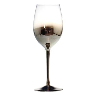 China SXGC CLASSIC High Quality Half Wine Glass Electroplating Silver Set for sale