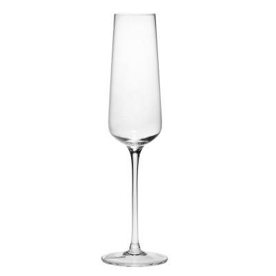 China SXGC 230ml CLASSIC Clear Glass Champagne Flute For Wedding for sale