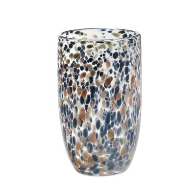 China Newest Design Bar Tableware High Fashion Home Style Ball Glass With Colorful Dot for sale