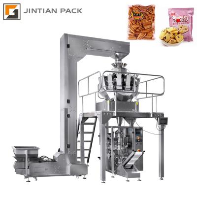 Chine JINTIAN Food Factory CE 420 10 14 Heads Corn Snack Weigher Packing Machine à vendre