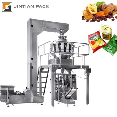 China Pneumatic Food Plant 420 10/14 Heads Weigher French Fries Sunflower Seeds Snacks Vffs Packing Machine for sale