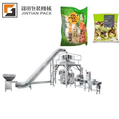 China Automatic Food CE Salad Vegetable Weigher Plastic Bag Packing Machine for sale