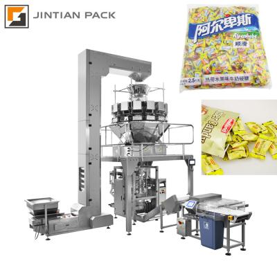 中国 High Speed ​​Full Automatic Multi Seal Head Gusset Bag Back Bag Snacks Snacks Food Weigher Packing Machine 販売のため