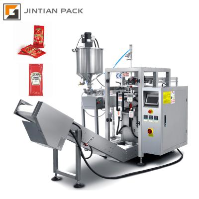 中国 Food Auto One Lane Liquid Filling Paste Tomato Sauce Jam Packing Machine 販売のため