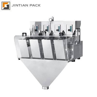 China Linear Food 4 Heads 50g-2000g Weighers For Packaging Machine for sale