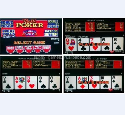 China Multi Poker 5 in 1 Multi Board SLOT MACHINE GAME PANEL Poker for sale