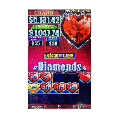 China Diamond-lock It Link Slot Game Board With Gold Fox340 Pog Diamond-lock Luxury Pot Wms 550 LCD Monitor Life It Link for sale