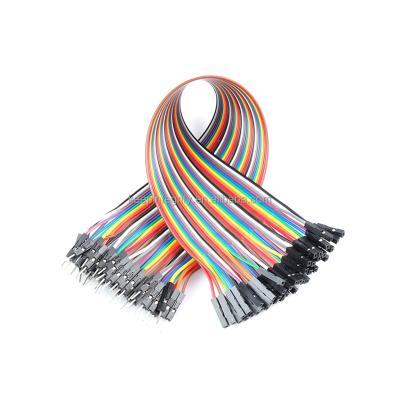 China 30cm 40pin M to F Color 40P Male to Female 40P Male Cable 30cm Jumper Wire Connect RFID Dupont to Female Jumper Wire for sale