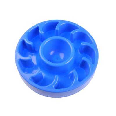 China Multicolor Automatic Pet Bowl And Feeders Eating Dog Bowl PP Slow Pet Food Bowl for sale