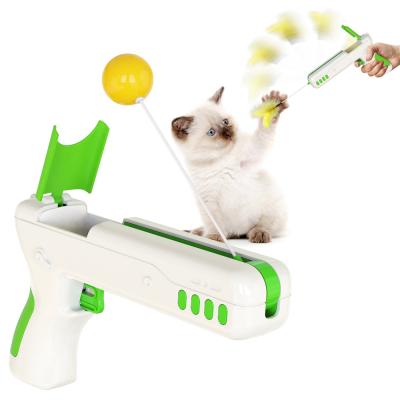 China Cat Teaser Gun Interactive Viable Cat Interactive Toy Exercise Puzzle Toys for sale