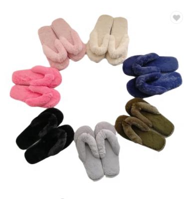 China Xilan light fluffy warm home non-slip slippers high quality and best warm women's slippers prices XL0055 for sale