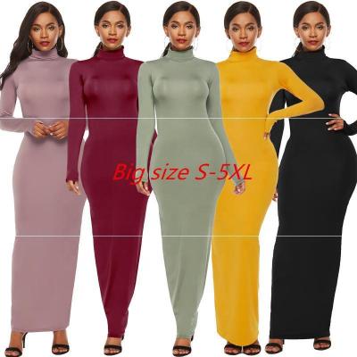 China Anti-wrinkle Xilan XL0032 Women's Clothing Dress Vintage Casual Elegant Women Long Sleeve Loose Dress Sweater Design for sale