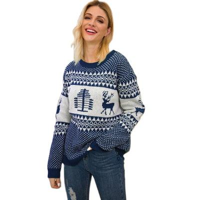 China Anti-Wrinkle XILAN XL0312 BEST SELLING Wholesale Custom Woman Winter Knitting Soild Christmas Sweater for sale