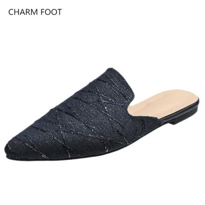 China Fashion trend foreign trade version summer Korean fashion led leisure women's wear soft flat bottom slippers for sale