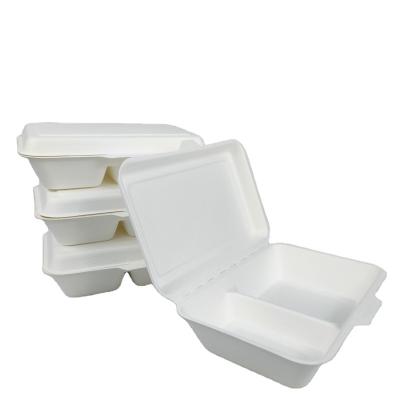 China High quality eco 1000ml biodegradable sugarcane bagasse sugarcane bagasse take out food boxes for sale