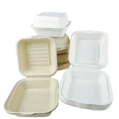 China Eco Friendly Sugarcane Bagasse Rectangle Take Out Containers Food Bowl Compostable Microwave Sugarcane Bagasse Bowl for sale