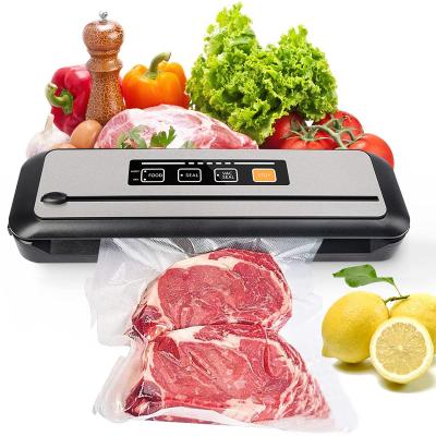 China Amazon Commercial Hot Selling Automatic Sealing Vacuum Sealer Machine for Food Preservation Dry Moist Sealing Modes with Built-in Cutter for sale