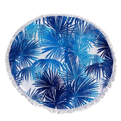 China Fabexcel QUICK DRY OEM Printed Mandala Microfiber Circular Fringe Hawaii Round Custom Beach Towel With Tassel for sale