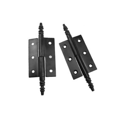 China Detachable Factory Black Crown Head Pivot Iron Door Butt Hinge For Cabinets for sale