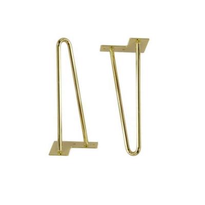 China Contemporary Modern Metal Hairpin Hairpin Table Legs 300mm Wooden Hairpin Legs for sale