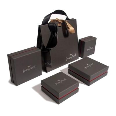 China Eco-friendly luxury wholesale boutique jewelry jewelry small black pink eyelash gift carry paper box and shopping bags with your own logo for sale