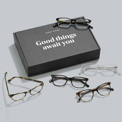 China Recyclable Drawer Eyewear Printing Monocle Corrugated Handmade Luxury Gift Sunglasses Packaging Custom Shipping Paper Box for sale