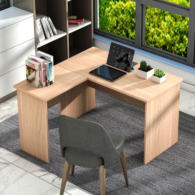 China Modern Extendable L Shaped Commercial Furniture Design Office Furniture Desk Table Modern Wooden Desk Elegant Desk for sale