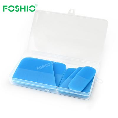 China soft & Durable Foshio Ppf Blue Rubber Soft Film Wrap Rubber Squeegee Assembly for sale