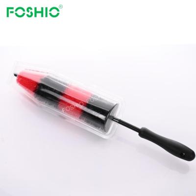 China Foshio Rim Detailing Brush Durable Soft Hair Long Head Car Wheel for sale