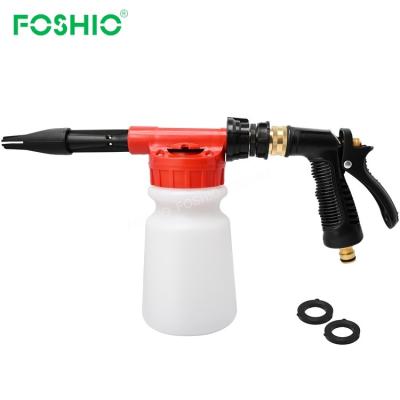 China Car Body Cleaning Pressure Seal Car Foam Bottle Washing Spray Gun Foshio for sale