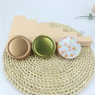 China Wholesale Custom Logo Mason Jar Lid Metal Aluminum Screw Canning Lids Pilfer Proof Jar Lids for sale