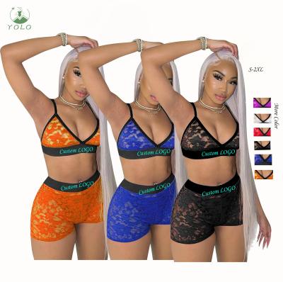 China Mesh Fabric Custom Logo Lingerie sets hot transparent cheap lace women sexy underwear wholesale sexy women lingerie for sale