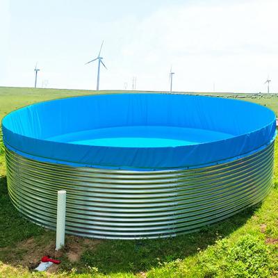 China Plastic Fish Tanks Aquaculture PVC&SECC Large Large Fish Tank Cultivating Round Aquaculture Pond Aquariums for sale