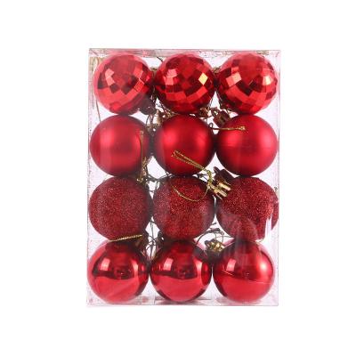 China Factory Direct Sales High Quality Christmas Ball Durable Plastic Material Red Silver Green Christmas Ball For Christmas Decoration for sale