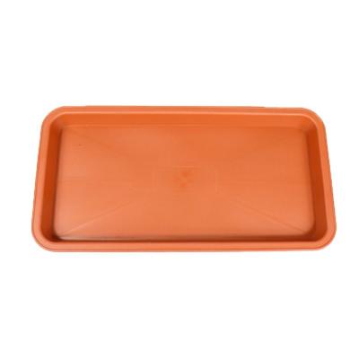 China Low MOQ Decoration Rectangle Flower Plastic Pot Modern Home Plastic Tray Custom Made Durable Factory Material for sale