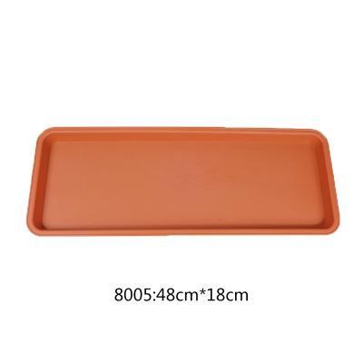 China Durable Material Hot Selling Products Outdoor Garden Planting Style Plastic Rectangular Square 3 Bowl Planter Pot Vegetable Tray for sale