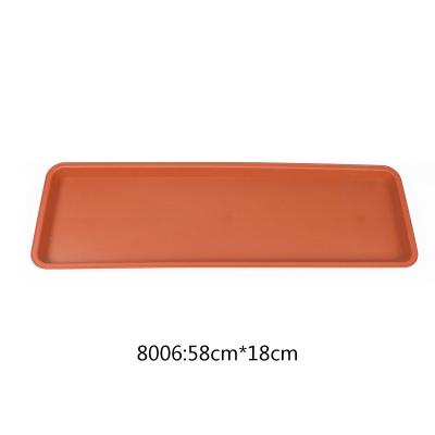 China Wholesale Colorful Plastic Planter Flower Pot Tray Durable Material Long Rectangle for sale