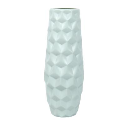 China New Arrival Direct Sales Durable Material Standing Planter Elegant Plastic Vase White Vases for sale