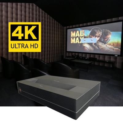 China Ultra Short Throw 180 Inch 150inch HDR10 Short Throw UHD HD Movie Android 10 Cinema 4k Theater Native Laser Projector 4k Ultra for sale