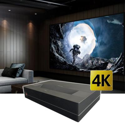 China Ultra Short Throw 180 Inch 150inch HDR10 Short Throw UHD HD Movie Android 10 Cinema 4k Theater Native Laser Projector 4k Ultra for sale