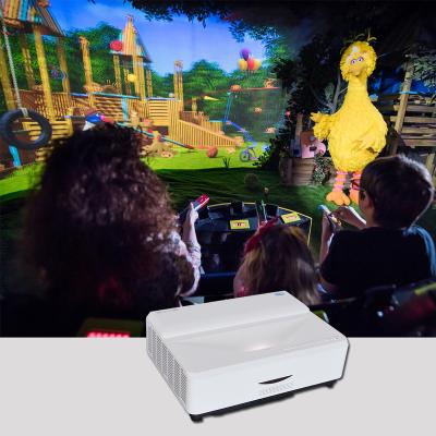 China 3D WIFI Ready Auto Keystone Correction 24 Hours Working Ultra Short WIFI To Cast Android 3d Laser Projector 1920x1080 for sale