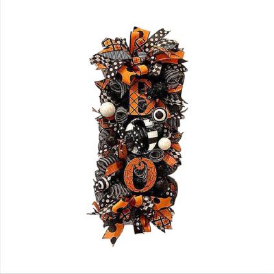 China Pumpkin Garland Doorplate Garden Halloween Decoration Halloween Ghost Festival Thrill-Decor Garland Door Hanging Wreath For Christmast Ornament 3D for sale